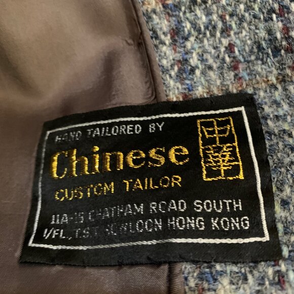 Womens Custom VTG 90s Wool Plaid Riding Suit 2XL-Jacket / L-Skirt 7686 - Picture 10 of 10